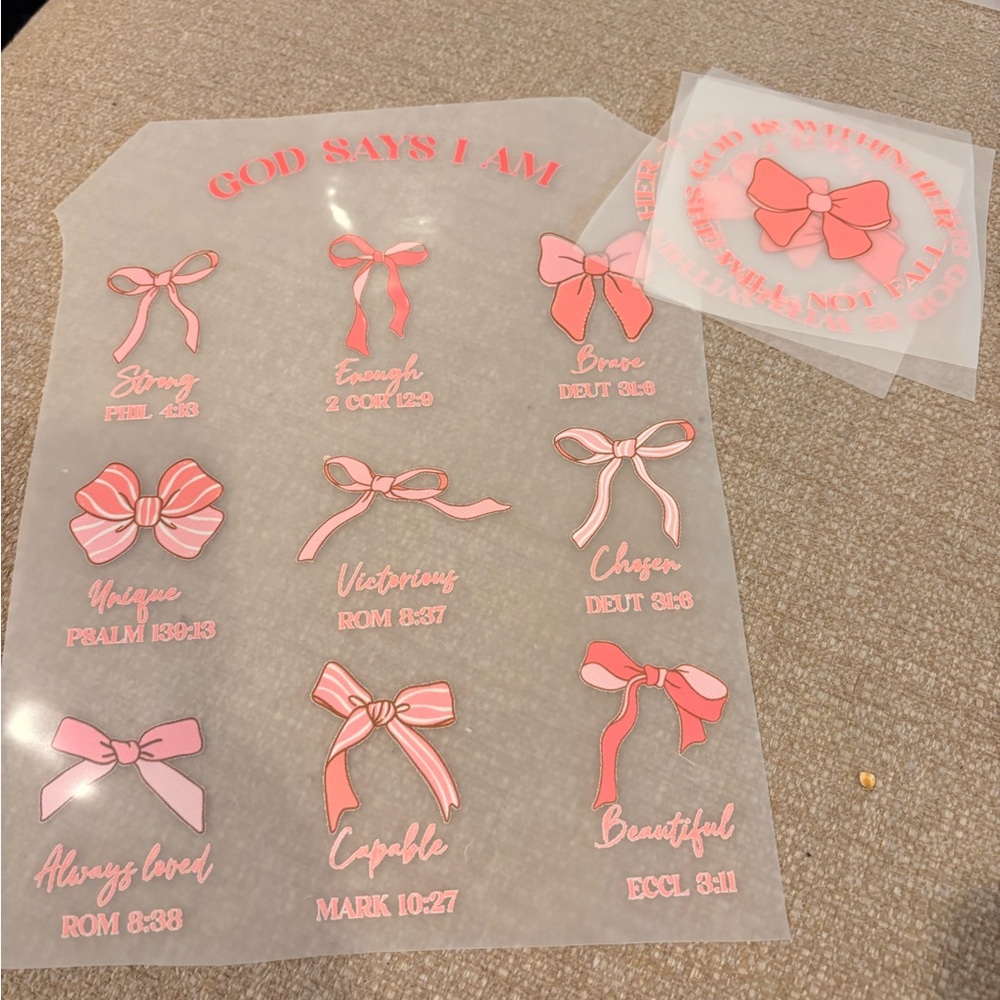 Colorful Amen and Pray Letter DTF bundle set of 9 - Picture 4 of 16